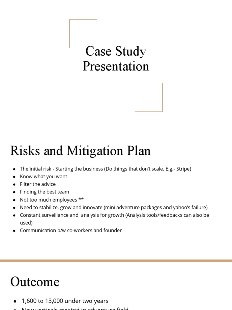 Case Study Presentation | PDF