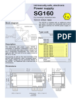 Intrinsically safe power supply SG160 specifications