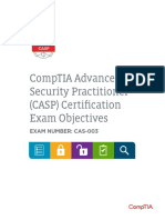 Comptia Advanced Security Practitioner (Casp) Certification Exam Objectives