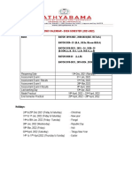 Academic Calendar - Even Semester (2021-2022) : Holidays