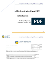 Amity - Mod-1 - L - 1introduction To Algorithms