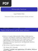 Holo Morphic Functions