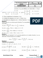 Série D'exercices - Math 25 Exercice Primitive Int 1
