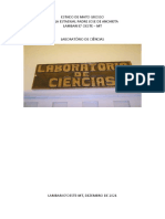 Projeto Laboratório de Ciências