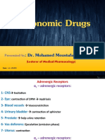 Autonomic Drugs: Adrenergic Receptors and Catecholamines