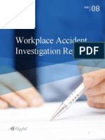 Workplace Accident Investigation Report Template