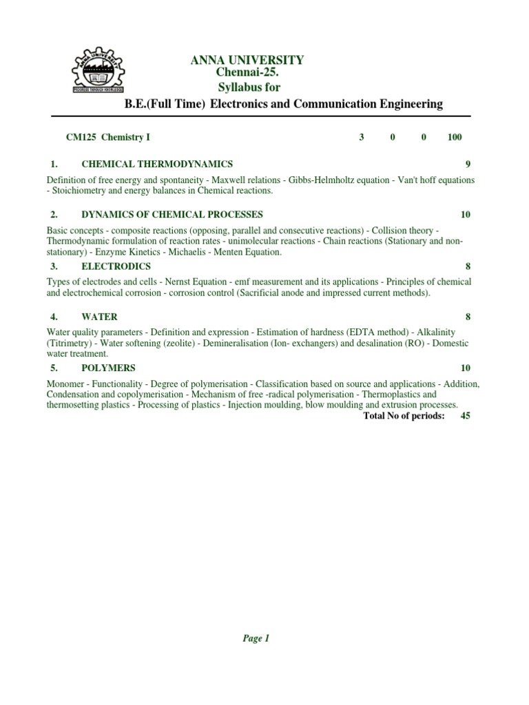Ece Syllabus | PDF