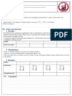 TP Les Effets Thermiques de La Dissolution - Fiche Éleve