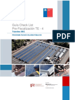 Guía Check List SEC TE4 Instalacion Solar