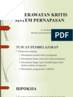 Keperawatan Kritis Sistem Pernapasan