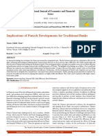 Implications of Fintech Developments For Traditional Banks: International Journal of Economics and Financial Issues