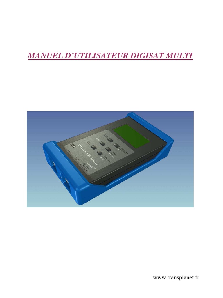 Manuel Digisat Multi pour Installateurs | PDF | Électronique ...