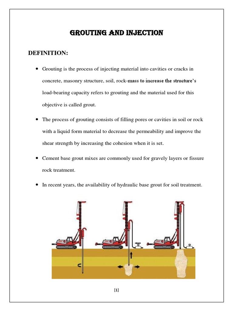 Grouting and Injection | PDF | Concrete | Vacuum