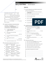 Vocabulary-EXTRA NI 2 Units 3-4 Extension