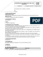 POP- DETERMINAÇÃO DA GRAMATURA FINAL DOS PRODUTOS