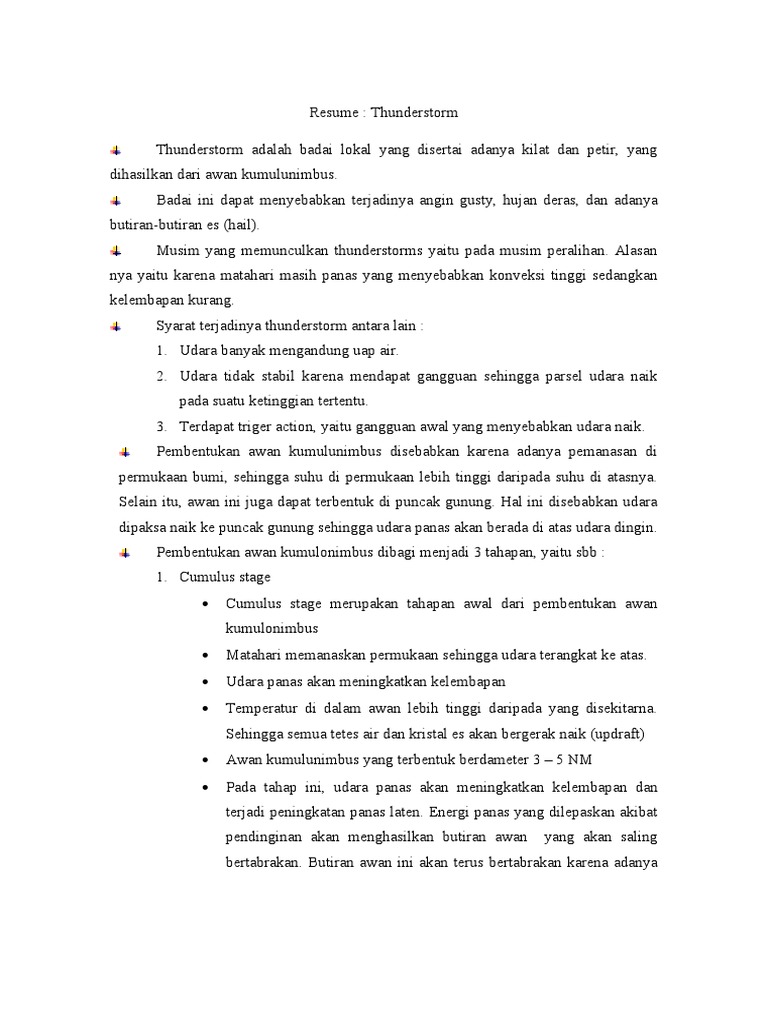 Thunderstorm Pdf
