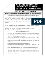 APEDCET-2021 Admission Process