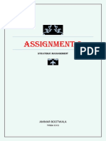 Strategic Management Assignment