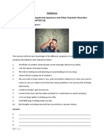 Activity:: PSPA3714 Learning Unit 8: Schizophrenia Spectrum and Other Psychotic Disorders (CHAPTER 13)