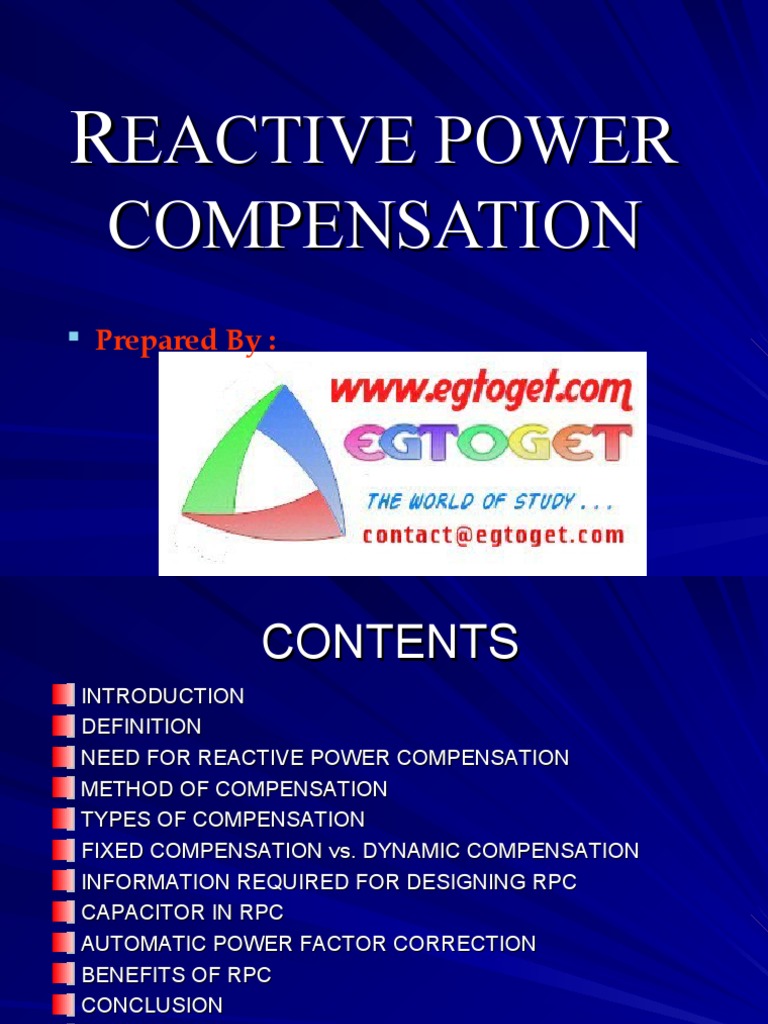 Reactive Power Compensation