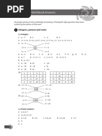 Skills Builder 8 Workbook Answers: Integers, Powers and Roots