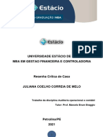 Auditoria Operacional e Contábil - Estudo de Caso