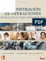 Administracion de Operaciones. Produccion y Cadena de Suministros