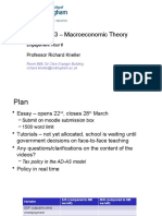 ECON2003 - Macroeconomic Theory: Professor Richard Kneller