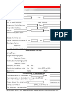 Approved Name Date Confirmation of Reservation: Internal Office Use Only