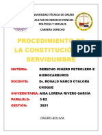 Procedimiento de La Constitución de Servidumbre