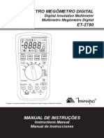 Manual Operação MegometroET 2780 1100 BR