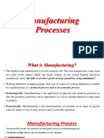 1,. Introduction of Mfg. Processes