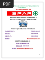 Download Rizwan Project Report on Job Satisfaction of Employee in Spar Hyper Market by grvarma007 SN55343160 doc pdf