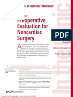 Preoperative Evaluation for Noncardiac Surgery