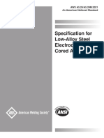 Specification For Low-Alloy Steel Electrodes For Flux Cored Arc Welding