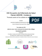 VIII Encuentro de Enfermería de Salud Mental en Málaga