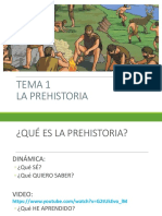 Tema 1 La Prehistoria