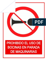 Prohibicion Bocina