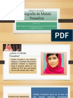 Biografía de Malala Yousafzai Actividad