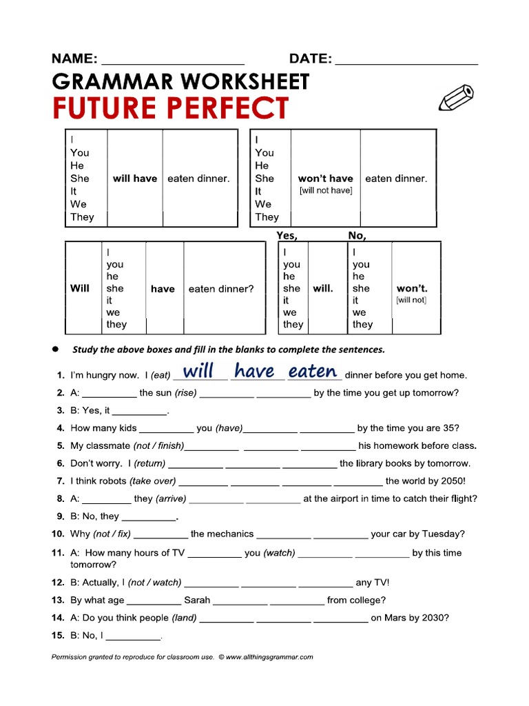Future Perfect | PDF