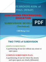 Subdivision Development (Technical)