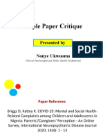 Sample Paper Critique - 360 Psyche