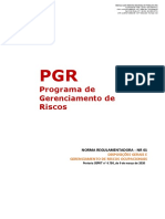 Programa de GERENCIAMENTO de Riscos