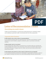 Letter of Recommendation Toolkit
