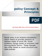 Social Policy Concepts & Principles