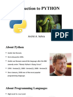 Introduction To Python 27-Nov-2021