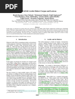 The MADAR Arabic Dialect Corpus and Lexicon
