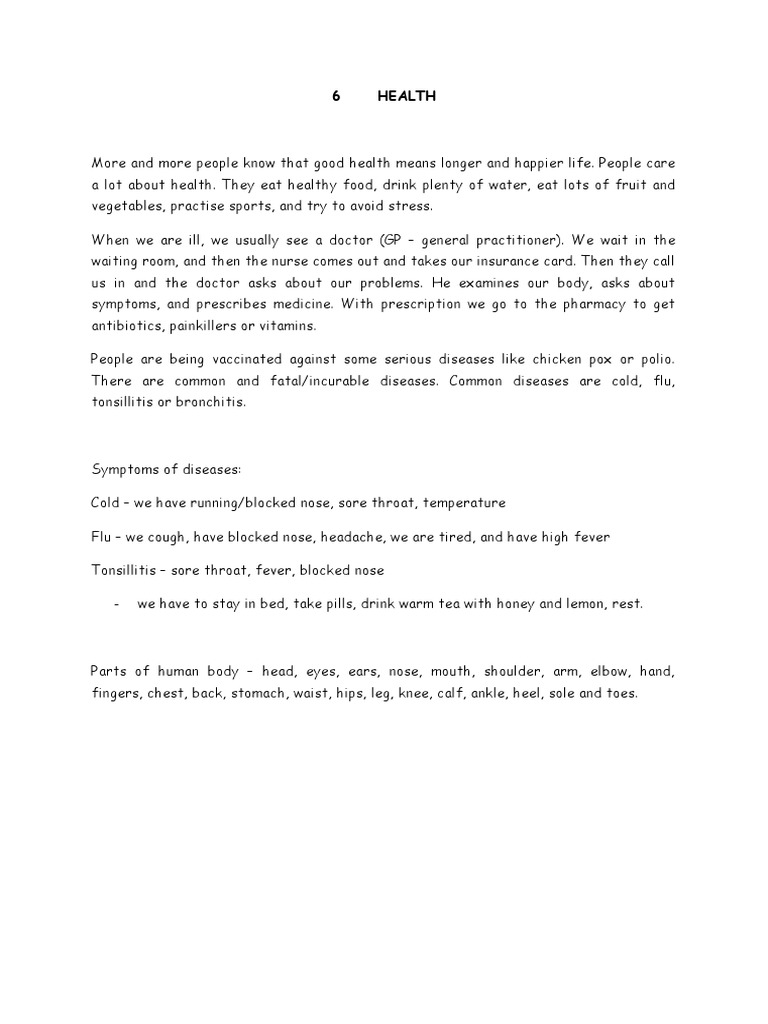 6 Health | PDF | Wellness