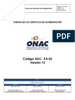 RAC-3.0-02 Tarifas Del Servicio de Acreditacion V13!1!1