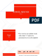 Vowel Sound Final e